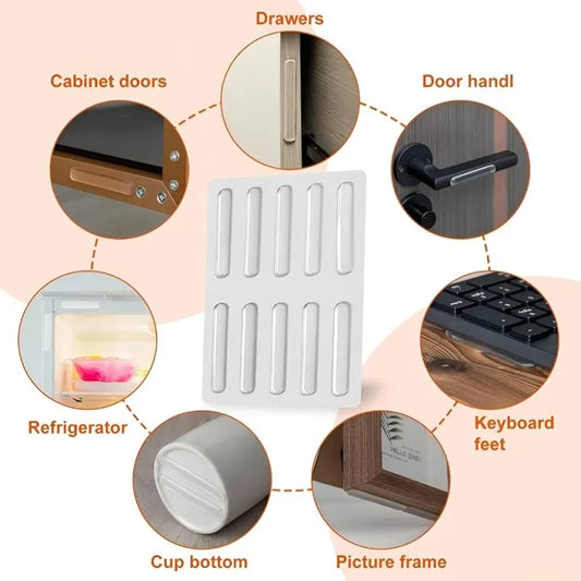 Silicon Anti Slip Self Adhesive wall protector (10 Strips)