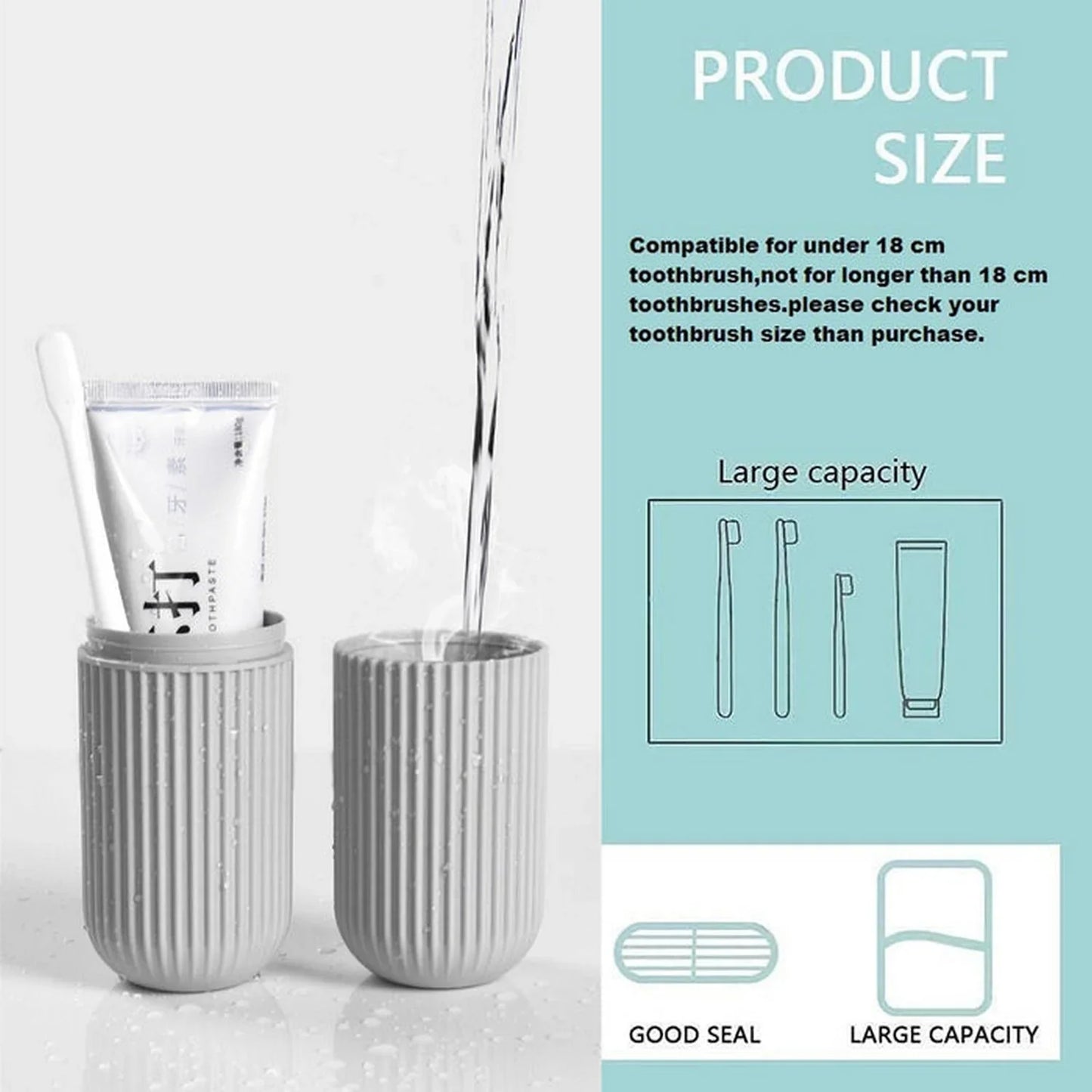 Travel Toothpaste Case Organizer (Pack of 3) Random Colors